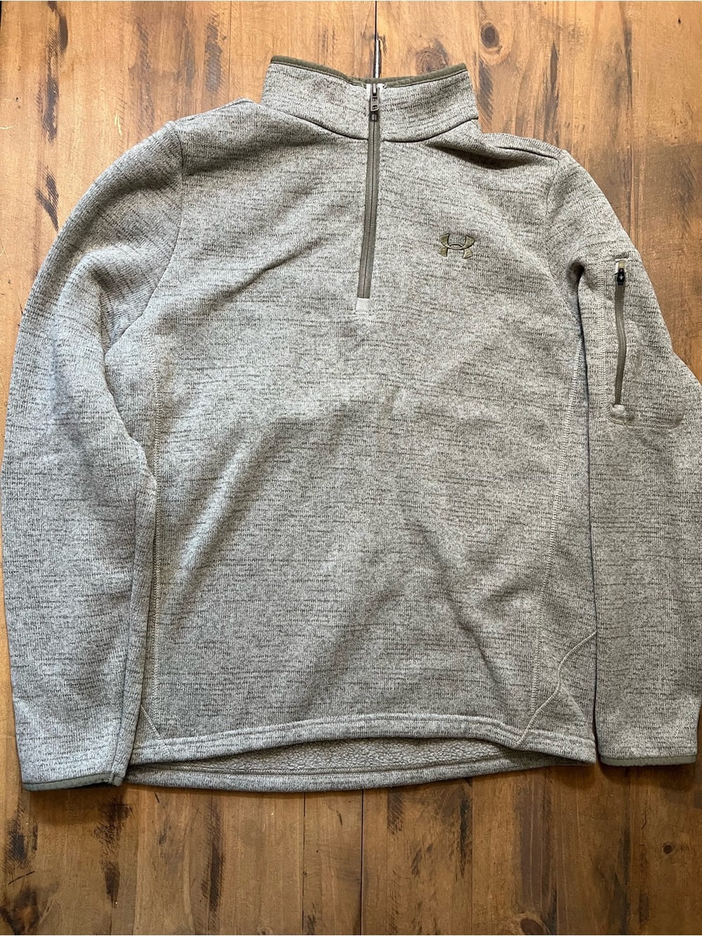 Under Armour Gray Quarter-Zip Men's Sweater